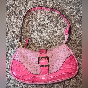 Vintage Guess pink shoulder purse